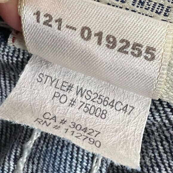 True Religion Becky Rhinestone Flap Pocket Jeans Style# WS2564C47 - Picture 9 of 16